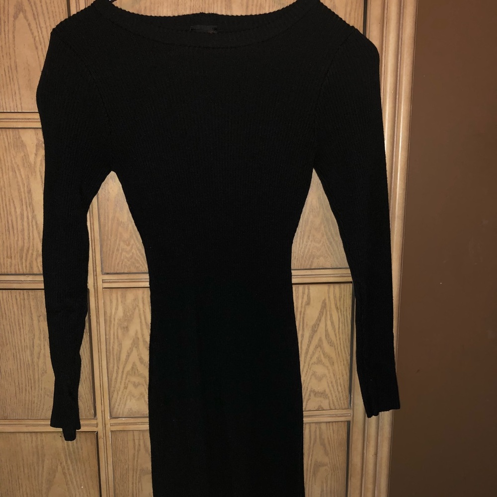 Rue21 Tight Fitted Black Knitted Mini Dress
